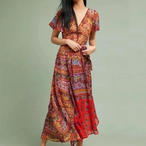 Anthropologie Akemi + Kin Paisley Maxi Dress - Picture 9 of 9
